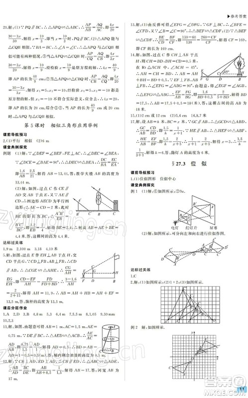 内蒙古大学出版社2022超越训练九年级数学下册R人教版答案