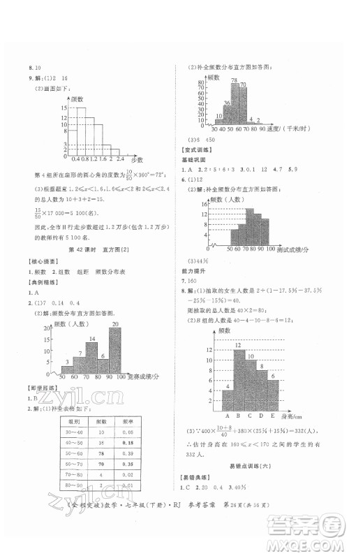 延边大学出版社2022全程突破七年级下册数学人教版答案 延边大学出版社2022全程突破七年级下册数学人教版答案