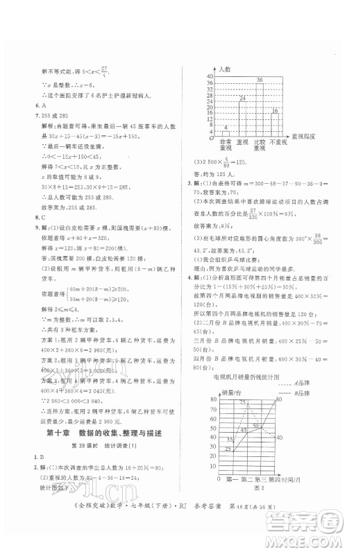 延边大学出版社2022全程突破七年级下册数学人教版答案 延边大学出版社2022全程突破七年级下册数学人教版答案