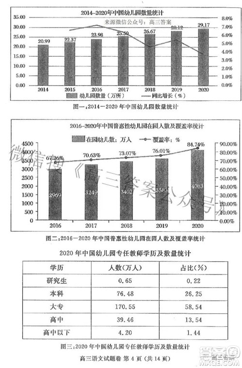 郑州市2022年高中毕业年级第三次质量预测语文试题及答案