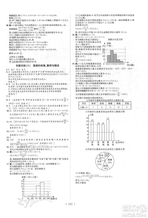 方圆电子音像出版社2022思路教练同步课时作业七年级下册数学人教版参考答案