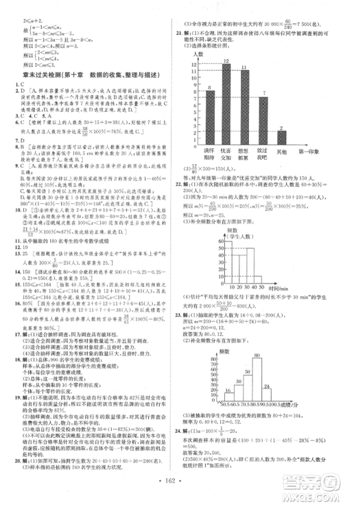 方圆电子音像出版社2022思路教练同步课时作业七年级下册数学人教版参考答案