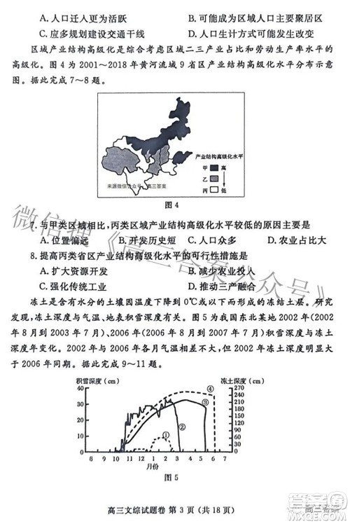 郑州市2022年高中毕业年级第三次质量预测文科综合试题及答案 郑州市2022年高中毕业年级第三次质量预测文科综合试题及答案