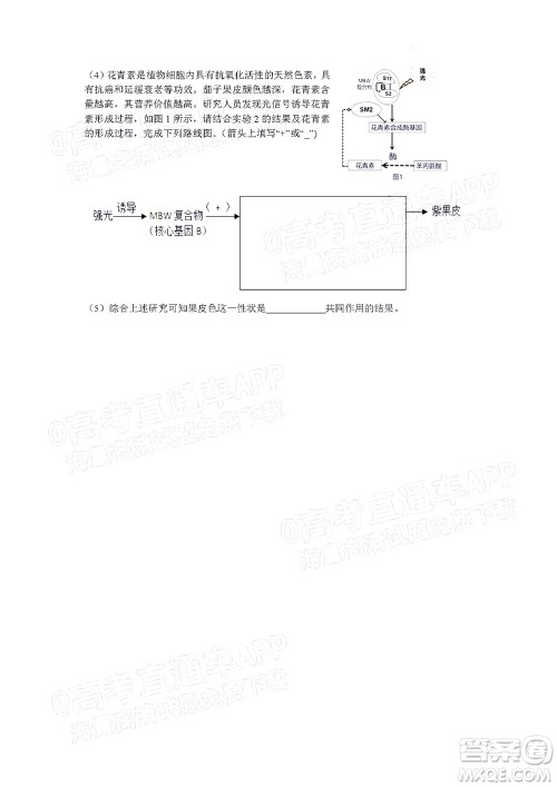 北京房山区2022年高考二模考试试卷高三生物学试题及答案