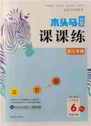 湖南师范大学出版社2022木头马分层课课练六年级下册数学人教版浙江专版参考答案