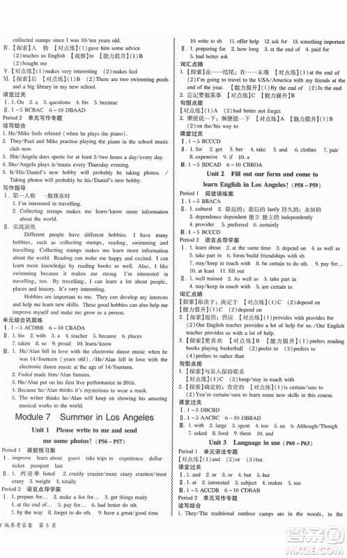 电子科技大学出版社2022零障碍导教导学案八年级英语下册WYYY外研版答案 电子科技大学出版社2022零障碍导教导学案八年级英语下册WYYY外研版答案