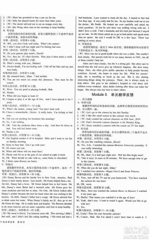 电子科技大学出版社2022零障碍导教导学案八年级英语下册WYYY外研版答案 电子科技大学出版社2022零障碍导教导学案八年级英语下册WYYY外研版答案