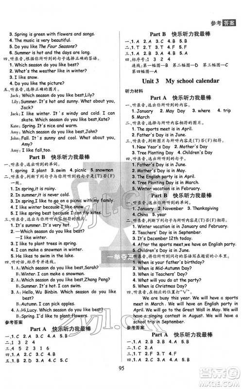 江西美术出版社2022龙门之星五年级英语下册RJ人教版答案 江西美术出版社2022龙门之星五年级英语下册RJ人教版答案