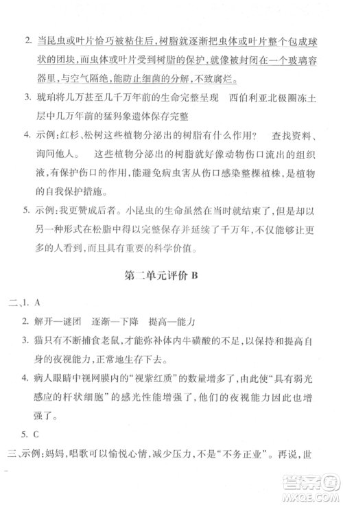 河北少年儿童出版社2022世超金典三维达标自测卷四年级下册语文人教版参考答案