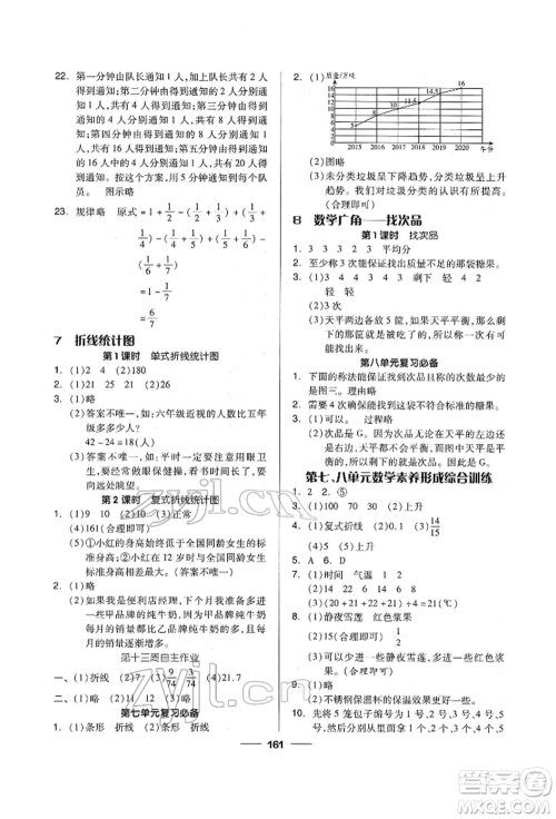 山东科学技术出版社2022新思维伴你学单元达标测试卷五年级下册数学人教版参考答案 山东科学技术出版社2022新思维伴你学单元达标测试卷五年级下册数学人教版参考答案