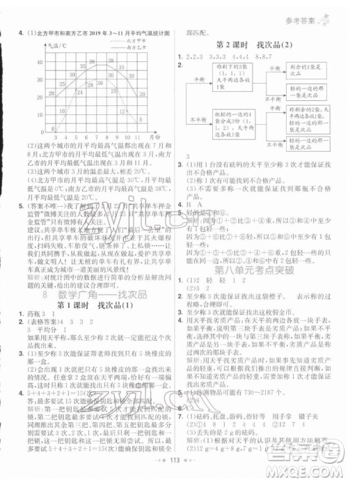 河北教育出版社2022七彩练霸数学五年级下册人教版答案 河北教育出版社2022七彩练霸数学五年级下册人教版答案