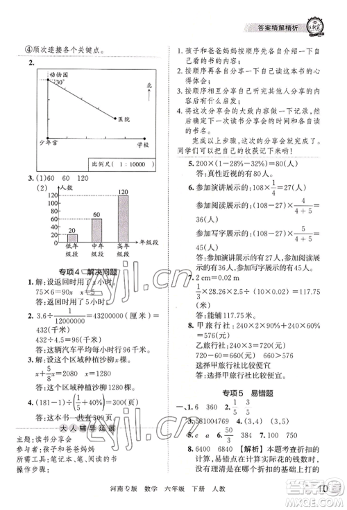江西人民出版社2022王朝霞各地期末试卷精选六年级下册数学人教版河南专版参考答案 江西人民出版社2022王朝霞各地期末试卷精选六年级下册数学人教版河南专版参考答案