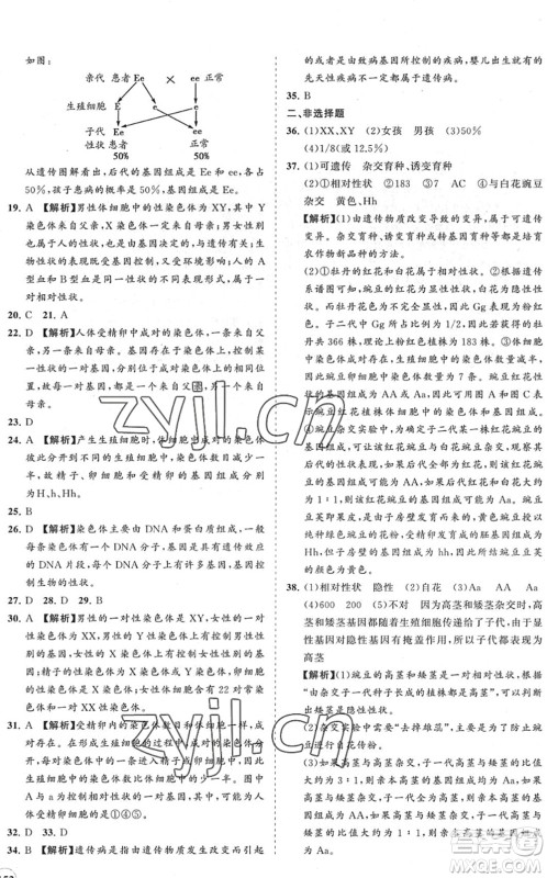 海南出版社2022知行课堂新课程同步练习册八年级生物下册人教版答案