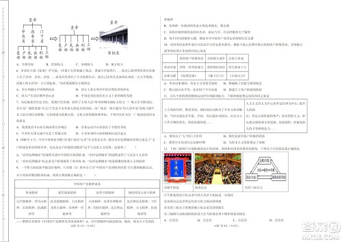 2022年中考考前最后一卷山西卷历史试题及答案