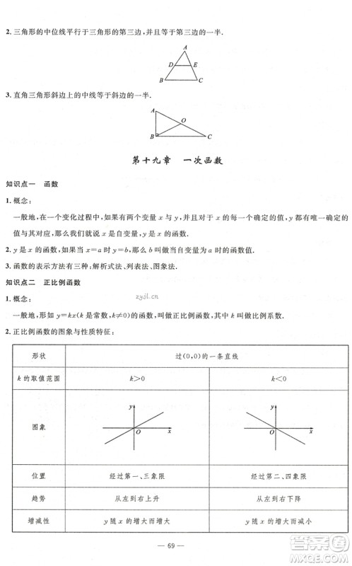 长江少年儿童出版社2022智慧课堂自主评价八年级数学下册通用版答案 长江少年儿童出版社2022智慧课堂自主评价八年级数学下册通用版答案