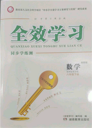 湖南教育出版社2022全效学习同步学练测八年级下册数学湘教版参考答案