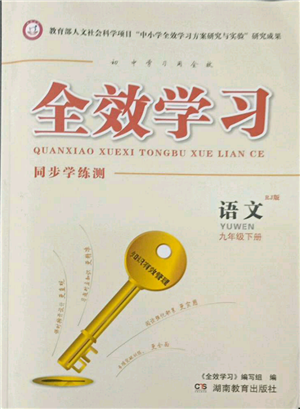 湖南教育出版社2022全效学习同步学练测九年级下册语文人教版参考答案