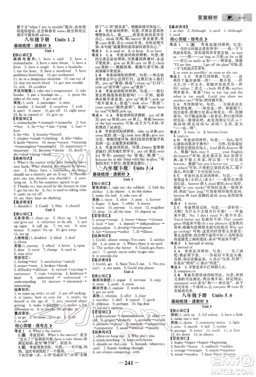 浙江科学技术出版社2022世纪金榜初中全程复习方略英语通用版参考答案 浙江科学技术出版社2022世纪金榜初中全程复习方略英语通用版参考答案