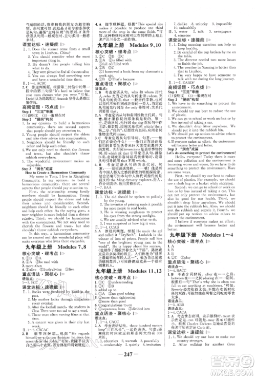 延边大学出版社2022世纪金榜初中全程复习方略英语外研版柳州专版参考答案 延边大学出版社2022世纪金榜初中全程复习方略英语外研版柳州专版参考答案