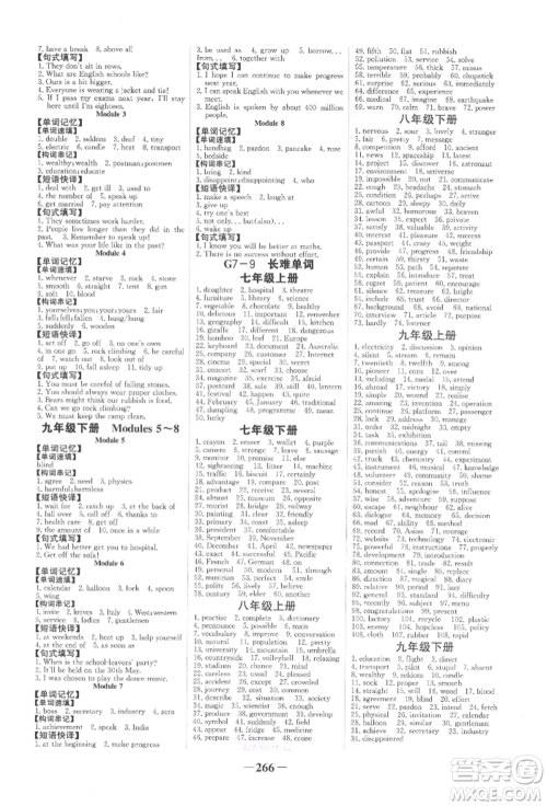 延边大学出版社2022世纪金榜初中全程复习方略英语外研版柳州专版参考答案 延边大学出版社2022世纪金榜初中全程复习方略英语外研版柳州专版参考答案