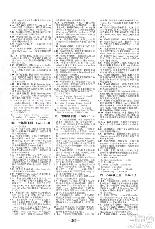 河北少年儿童出版社2022世纪金榜初中全程复习方略英语人教版新疆专版参考答案 河北少年儿童出版社2022世纪金榜初中全程复习方略英语人教版新疆专版参考答案