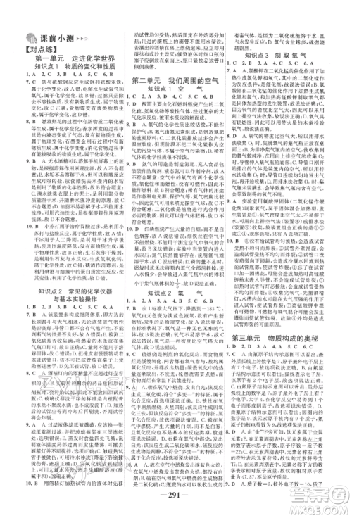 延边大学出版社2022世纪金榜初中全程复习方略化学人教版柳州专版参考答案