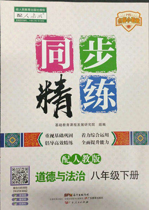 广东人民出版社2022同步精练道德与法治八年级下册人教版答案