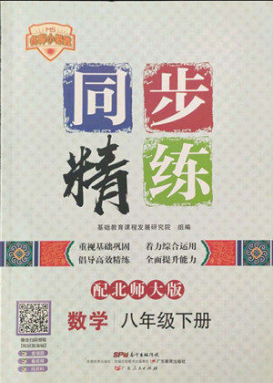 广东人民出版社2022同步精练数学八年级下册北师大版答案