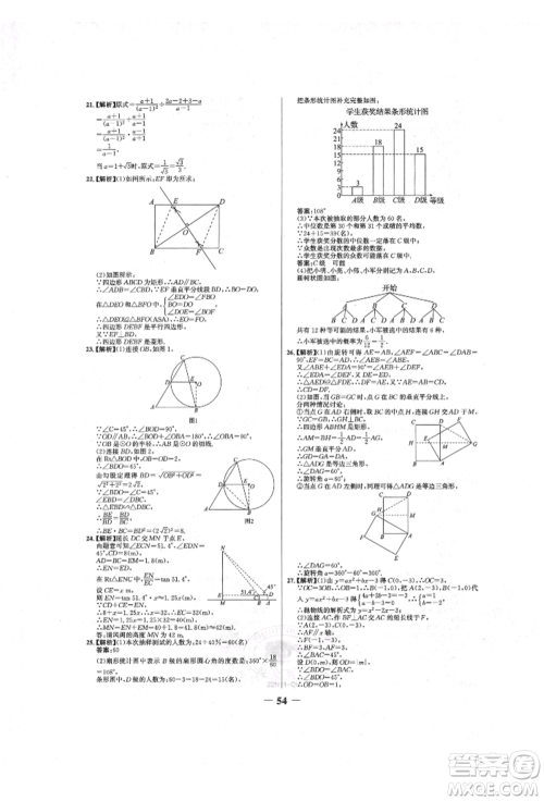 未来出版社2022世纪金榜初中全程复习方略数学人教版青海专版参考答案 未来出版社2022世纪金榜初中全程复习方略数学人教版青海专版参考答案