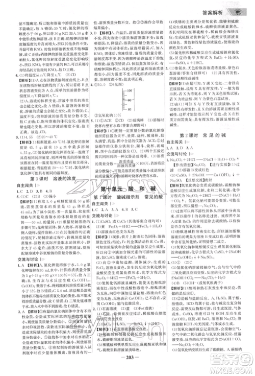 河北少年儿童出版社2022世纪金榜初中全程复习方略化学通用版福建专版参考答案 河北少年儿童出版社2022世纪金榜初中全程复习方略化学通用版福建专版参考答案