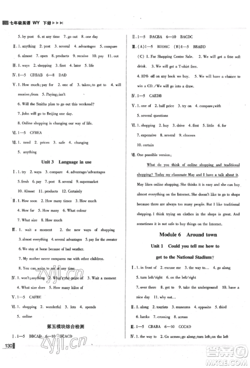 北方妇女儿童出版社2022胜券在握辽宁作业分层培优学案七年级下册英语外研版参考答案 北方妇女儿童出版社2022胜券在握辽宁作业分层培优学案七年级下册英语外研版参考答案