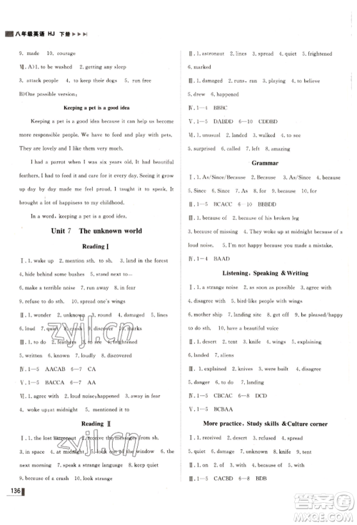 北方妇女儿童出版社2022胜券在握辽宁作业分层培优学案八年级下册英语沪教版参考答案 北方妇女儿童出版社2022胜券在握辽宁作业分层培优学案八年级下册英语沪教版参考答案