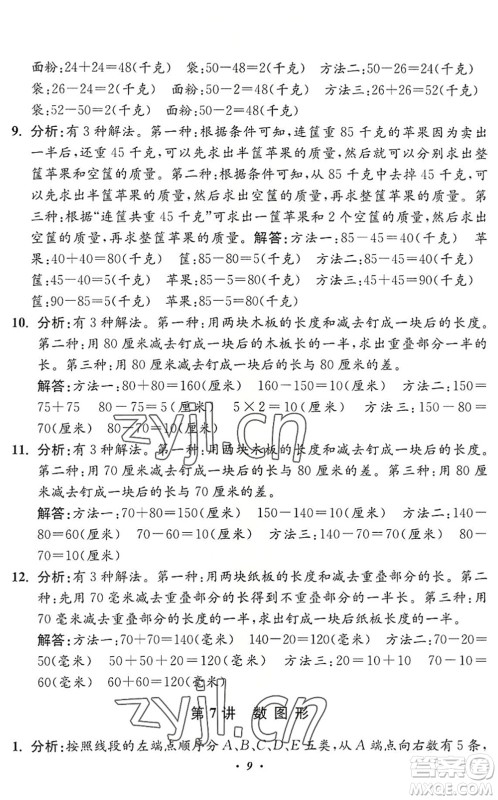 江苏凤凰美术出版社2022暑假培优衔接16讲2升3年级数学人教版答案 江苏凤凰美术出版社2022暑假培优衔接16讲2升3年级数学人教版答案