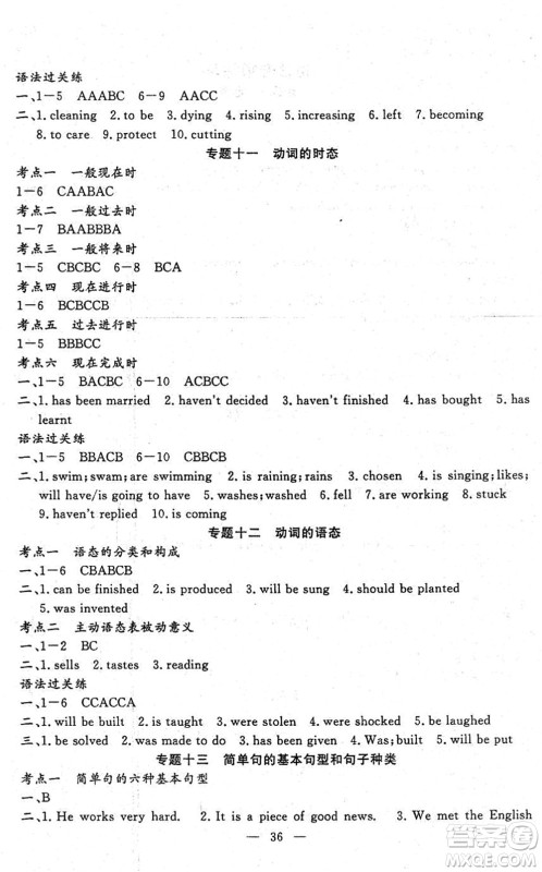 吉林教育出版社2022文曲星中考总复习九年级英语下册RJ人教版答案 吉林教育出版社2022文曲星中考总复习九年级英语下册RJ人教版答案
