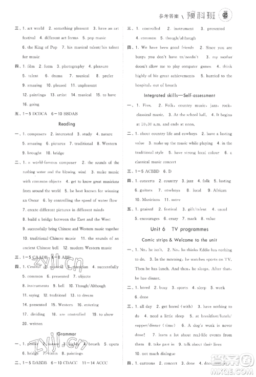 宁夏人民教育出版社2022经纶学典暑期预科班八升九英语江苏版参考答案 宁夏人民教育出版社2022经纶学典暑期预科班八升九英语江苏版参考答案