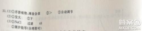 2022浙江省初中学业水平考试绍兴卷科学试题及答案