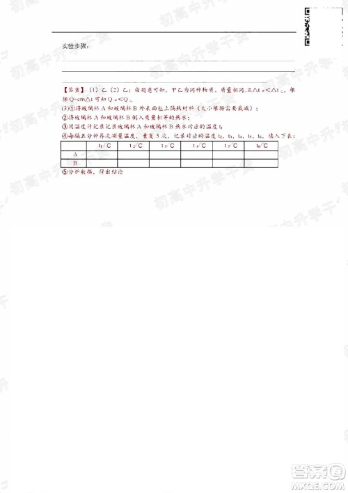 2022年广州市初中学业水平考试物理试题及答案