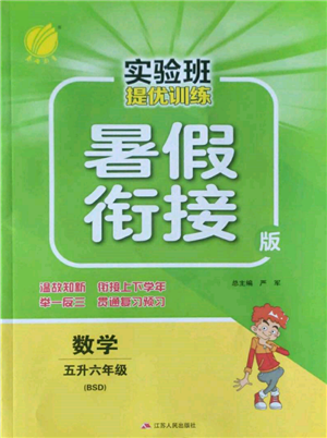 江苏人民出版社2022实验班提优训练暑假衔接五升六数学北师大版参考答案