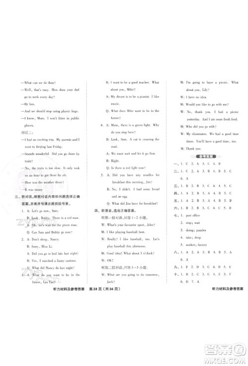 阳光出版社2022全品小学总复习教程考点串讲英语通用版参考答案 阳光出版社2022全品小学总复习教程考点串讲英语通用版参考答案