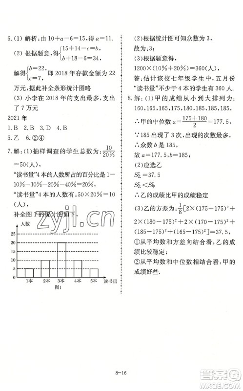 合肥工业大学出版社2022假期冲浪暑假作业升级版八年级数学沪科版答案