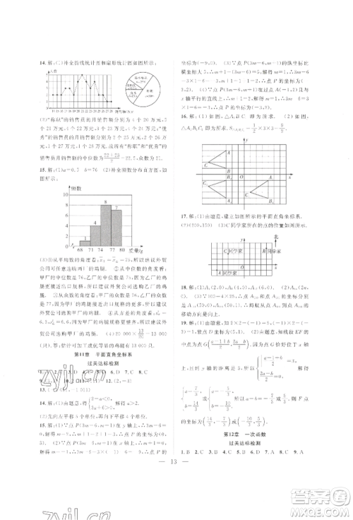 合肥工业大学出版社2022假期伴你行暑假复习计划八年级数学沪科版参考答案 合肥工业大学出版社2022假期伴你行暑假复习计划八年级数学沪科版参考答案