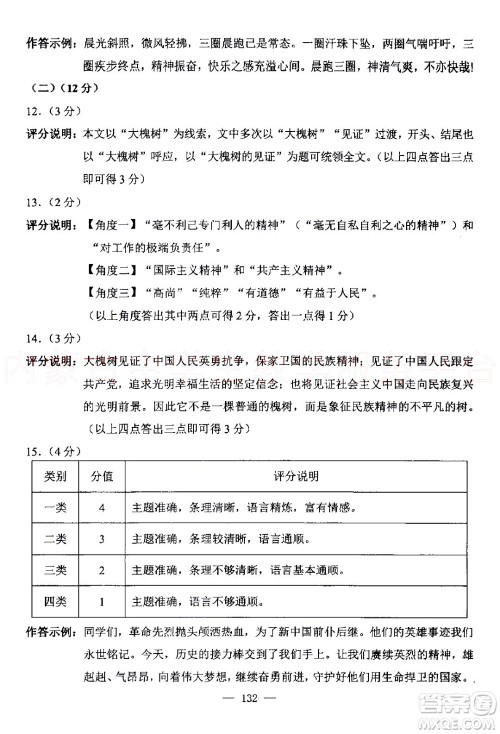 内蒙古包头市2022年初中学业水平考试语文试题及答案 内蒙古包头市2022年初中学业水平考试语文试题及答案