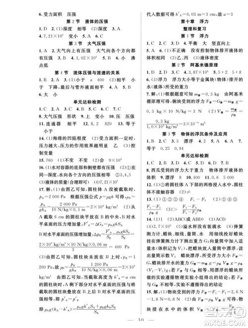 吉林教育出版社2022优等生快乐暑假最佳复习计划八年级物理人教版答案 吉林教育出版社2022优等生快乐暑假最佳复习计划八年级物理人教版答案