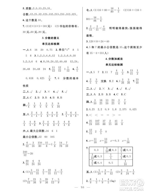 吉林教育出版社2022优等生快乐暑假最佳复习计划五年级数学北师版答案 吉林教育出版社2022优等生快乐暑假最佳复习计划五年级数学北师版答案