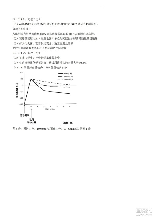 舟山市2021-2022学年高二下学期期末考试生物试题及答案