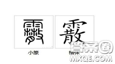 雨字下面一个散念什么 雨字下面一个散是什么字