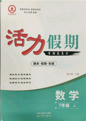 沈阳出版社2022活力假期学期总复习暑假七年级数学人教版参考答案