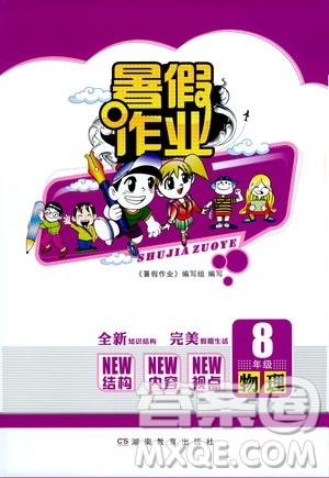 湖南教育出版社2022暑假作业八年级物理通用版答案