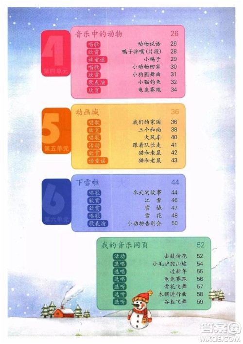 二年级上册音乐人教版电子课本 二年级上册音乐人教版电子课本