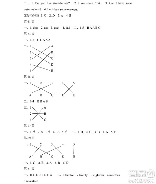 黑龙江少年儿童出版社2022阳光假日暑假三年级英语人教PEP版答案 黑龙江少年儿童出版社2022阳光假日暑假三年级英语人教PEP版答案